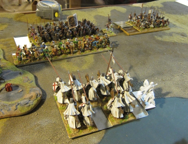 Crusaders ready to over run Arab battle lines.